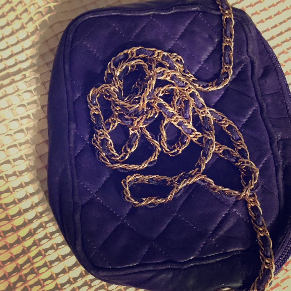 Blue Chained Purse
